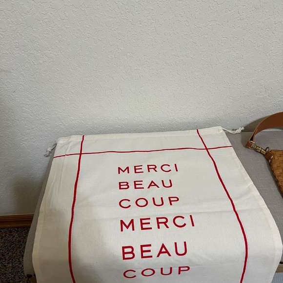 Clare V. Moyen Messenger Natural Woven Checker - Picture 7 of 13